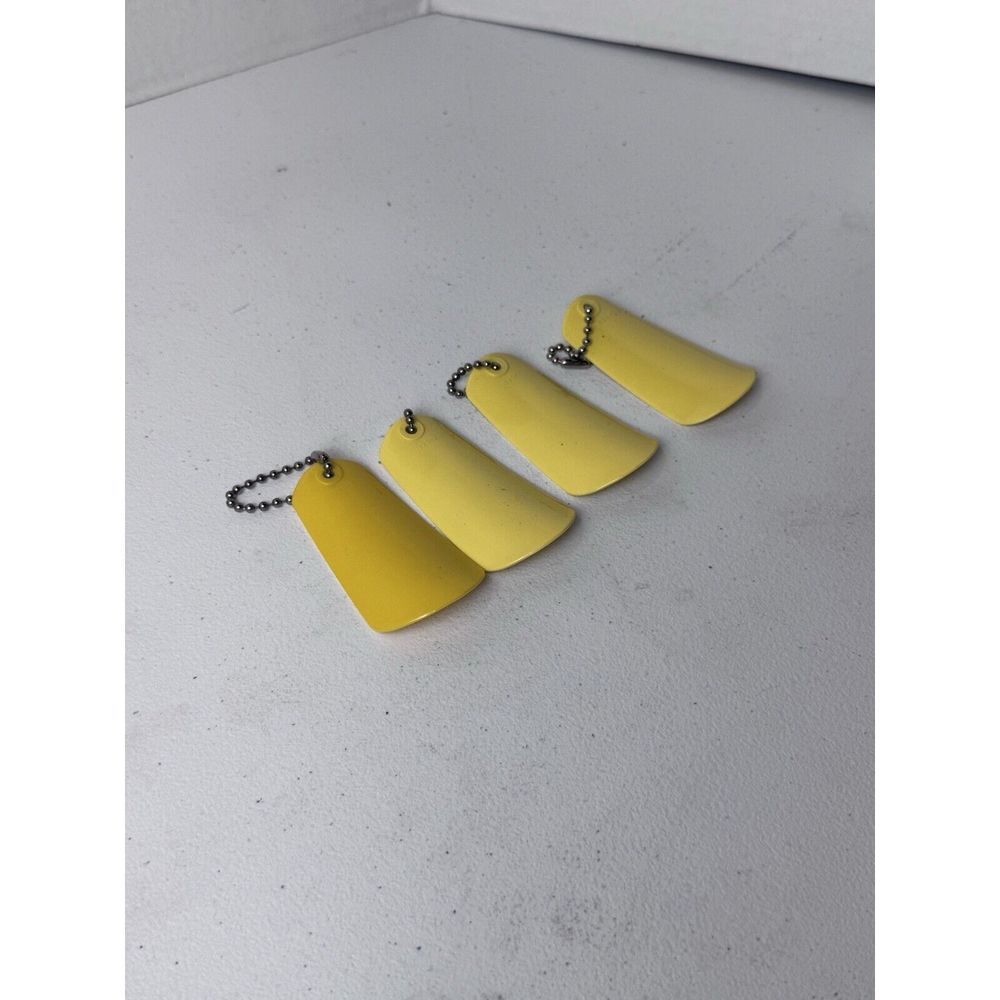NOS Tupperware Shoehorn Keychains Lot Of 4 Vintage Party Favor Hostess‎ Gift